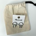 Madewell NWT  Shell Door Knocker Earrings Polished Silver Photo 1