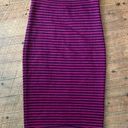 A.L.C. pink and black barbiecore striped knit XS pencil skirt Photo 0