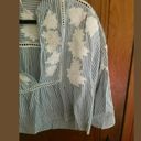 Free People 𝅺 Cropped Striped Floral Top Small Cute! Bin 67 Photo 2