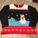 Holiday Time  Cute Ugly Christmas Snowman  Pullover Sweater XXL Photo 0