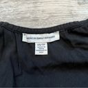 American Eagle  Black Embroidered Tank Top Long Line Strappy Photo 5