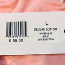 We Wore What  Delilah Mid-Rise Bikini Bottom Pink Size Large New With Tags Photo 4