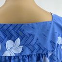 Vintage Blue  Hawaiian Mumu Dress Size MEDIUM Photo 5