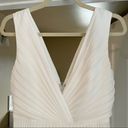 Badgley Mischka NWT  Sloane Dress in Ivory Pleated Skirt Dress Wedding Size 4 Photo 5