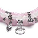 Rose Quartz 3 piece chakra bracelet heal crystals Photo 1