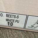 Soda  Beets White Faux Leather Gold Studded Heels Women’s Size 10 Photo 9