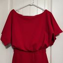 Pretty Little Thing Wrap Front Red Flutter Kimono Sleeve Midi Dress Size 8 NWT Photo 5