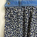 Daisy Vintage 90s Ditsy Floral Denim Overall Romper Size Small Blue w/  Print Photo 11
