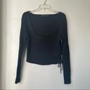 Fashion to figure  Whitney Black Knit Side Tie Sweater 0X Photo 2