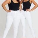 Good American  good curve ivory white cropped new without tags jeans Photo 2