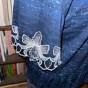 Pilcro and the Letterpress Pilcro Anthropologie blue boho flowy blouse Photo 2