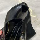 Ralph Lauren | Black Sling Back Wedges With Ankle Strap Size 8.5 Photo 7