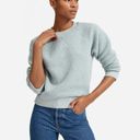 Everlane ‎ Tops The Renew Fleece Raglan Sweatshirt Size XS Sherpa Photo 5