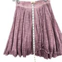 Anthropologie  Tina Jo Skirt Womens XS Purple Ombre Gauze Swing Faux Wrap Beach Photo 8