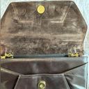 Vintage Dark brown leather cross body bag Photo 1