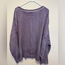 Pilcro  Anthropologie Moira Cotton Pullover Thermal, Waffle knit V-Neck Lavender Photo 8