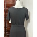 Karen Kane Womens A Line Dress Black Stretch Maxi Scoop Neck Short Sleeve S New Photo 4