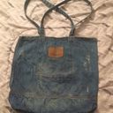 American Eagle outfitters denim blue Jean long strap bag Photo 2