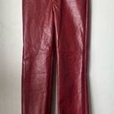 Princess Polly Macey Burgundy Faux Leather Pants 2 Photo 4