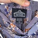 Angie  dusty blue and brown palazzo wrap pants Photo 3