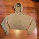 Good American  PUTTY CROPPED & COOL HOODIE SZ 2 MEDIUM M Photo 2