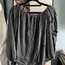 Flowy Open Shoulder Top Size M Photo 2