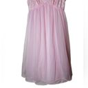 Vanity Fair Vintage  Pink Silky Nylon Dress Coquette Balletcore Small Photo 4