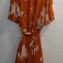 Alexis ✨ Target Flutter Sleeve Pleated Wrap Sz 3X Dress Orange✨ Photo 6