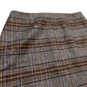 The Moon WOMEN'S Boden British Tweed by brown gray plaid skirt Photo 2