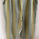 Soft Surroundings  Womens Caldera Striped Linen Blend Cropped Pants Boho 12 Photo 4