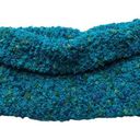 infinity Bulky Handmade knit  Scarf or Dickey in Turquoise, Green & Blue Photo 0