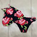 Cabana Del Sol Red Flower Halter Bikini Photo 0