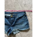 Juicy Couture  Womens Blue Denim Jean short shorts cut off Size 30 Photo 7