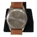 PCA Silver Tone Roman Dial Womens Watch Brown Straps Quartz Mvmt 33mm Case Photo 10