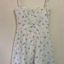 Viral Milkmaid Corset Floral Mini White Dress Size 4 Small Luvalot Boutique Photo 3