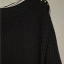 Lane Bryant  Knit Sweater Womens Plus Size 22/24 Black Long Sleeve W/knit Holes Photo 2