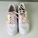 Nike  Air Force 1 Platform Leather Sneakers 8 White Pearl Pink Opti Yellow Photo 2