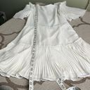 Here Comes the Sun  white ruffle sleeves open back mini dress Photo 10