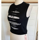 Micas  Destroyed Tank Top Sleeveless top SZ L NWT Photo 4