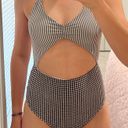 Aerie Black and White One Piece Swim Photo 8