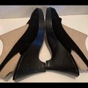 Coldwater Creek  black suede peep toe Heeled sandal Photo 2