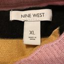 Nine West  Metallic Striped Crewneck Sweater Size XL Photo 2