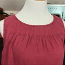 Cynthia Rowley  Linen Sleeveless Dress Deep Pink M Photo 3