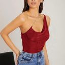 SheIn one shoulder rhinestone top Photo 0