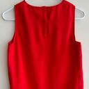 Dalia Collection Dalia Square Tank Top with Rounded Hem, Business Casual Blouse, Red, Size XS Photo 11