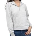 n:philanthropy  Grey Ale Quilted Pullover Hoodie Sweatshirt Medium New Photo 0