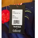 Modcloth NWT  x Collectif Peace, Love, and Pomegranates Navy Blue Tank Top size 6 Photo 10