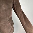 Coach  Womens Suede Leather Button Front Jacket Coat Size M Medium Brown Pockets Photo 2