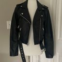 Levi's 😍🔥 Amazing Black Levi Strauss Cropped Faux Leather Jacket Photo 0