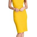 Dress the Population Veronique Midi Bodycon Canary Yellow Size Small Photo 0